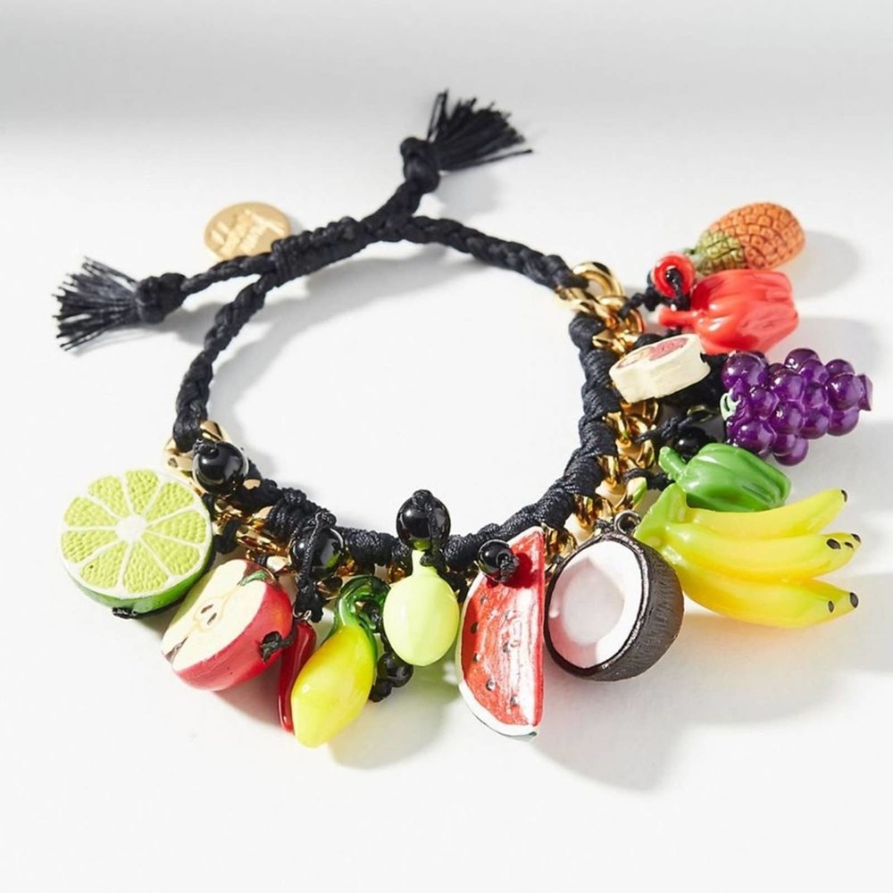NEW Anthropologie Fruity Charm Bracelet